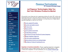 Tablet Screenshot of pegasustech.com